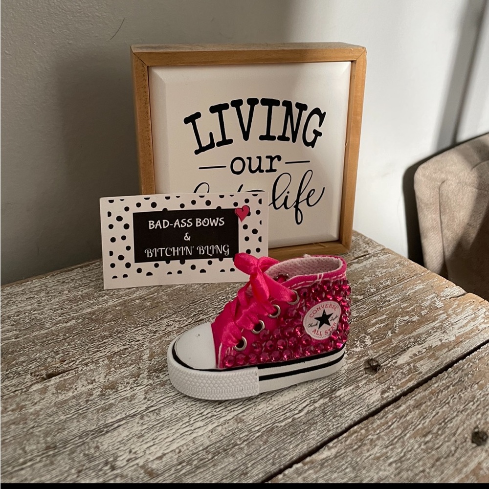 CUTE LITTLE Converse Allstar BLINGED OUT keychains (I have many colors